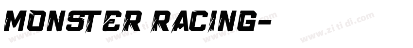 MONSTER RACING字体转换